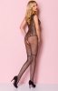 Zmysłowe bodystocking czarne Casmir CA006 tył